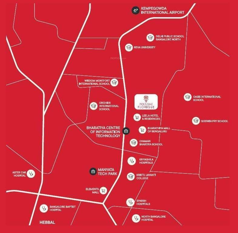 poulomi florique Location Plan