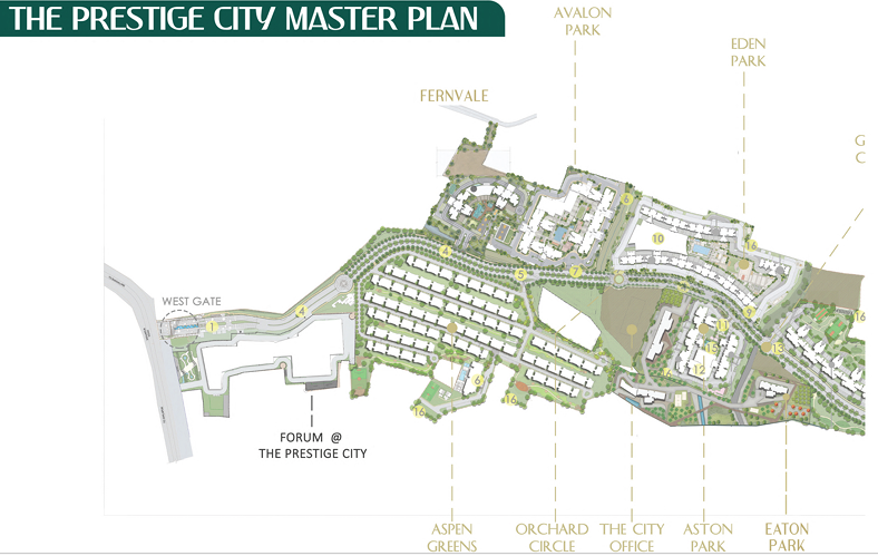  prestige garden breeze Master Plan