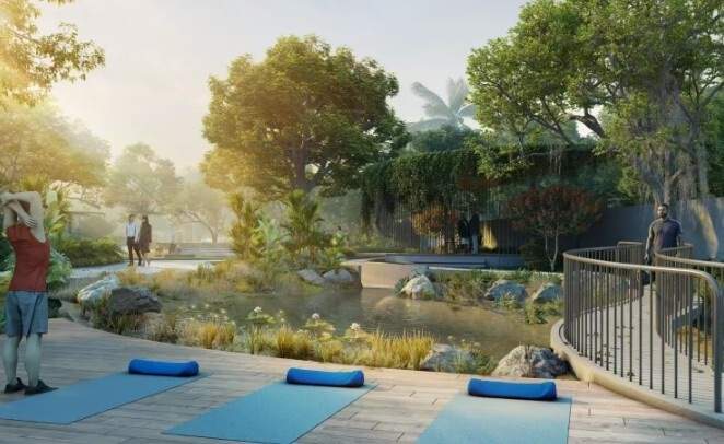  rainbow uno Yoga/ Meditation Area