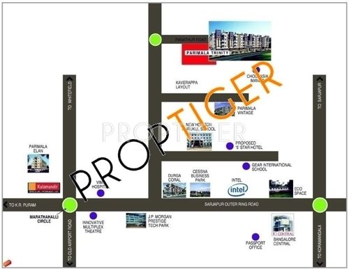  parimala-trinity Images for Location Plan of Vishnu Priya Parimala Trinity