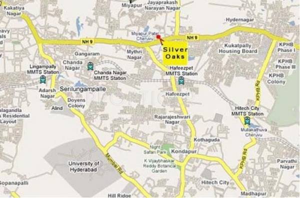 Images for Location Plan of Subishi Developers Silver Oaks Apartment