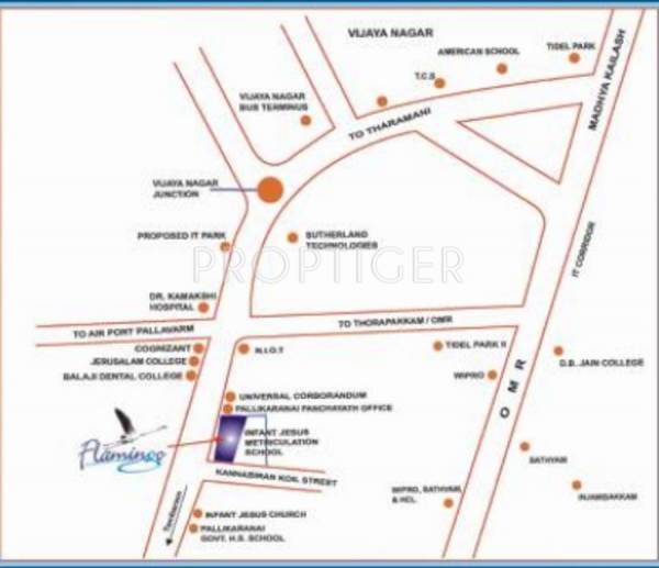 Agni Estates Flamingo Location Plan