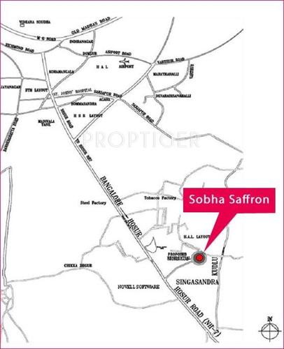  saffron Images for Location Plan of Sobha Saffron