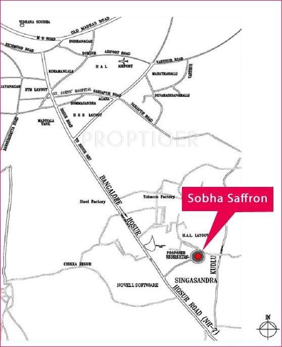 saffron Images for Location Plan of Sobha Saffron