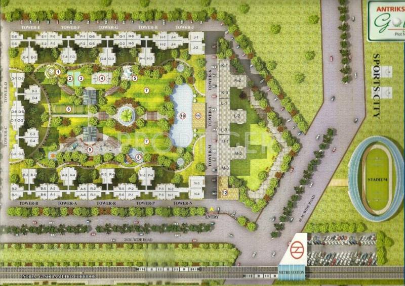  golf-view-i Images for Site Plan of The Antriksh Golf View I