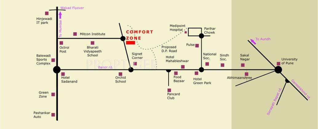  comfort zone Images for Location Plan of Aditya Comfort Zone