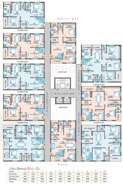  hemadurga-towers Block A Cluster Plan