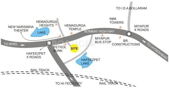  hemadurga-towers Location Plan