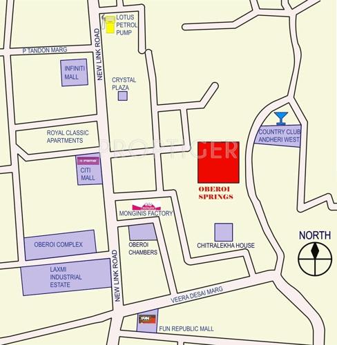  springs Images for Location Plan of Oberoi Realty Springs
