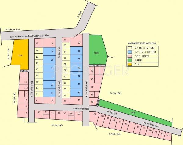 Vaibhava Developers Siri Enclave Layout Plan