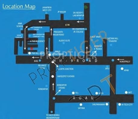 PNR Constructions Usha Residency Location Plan