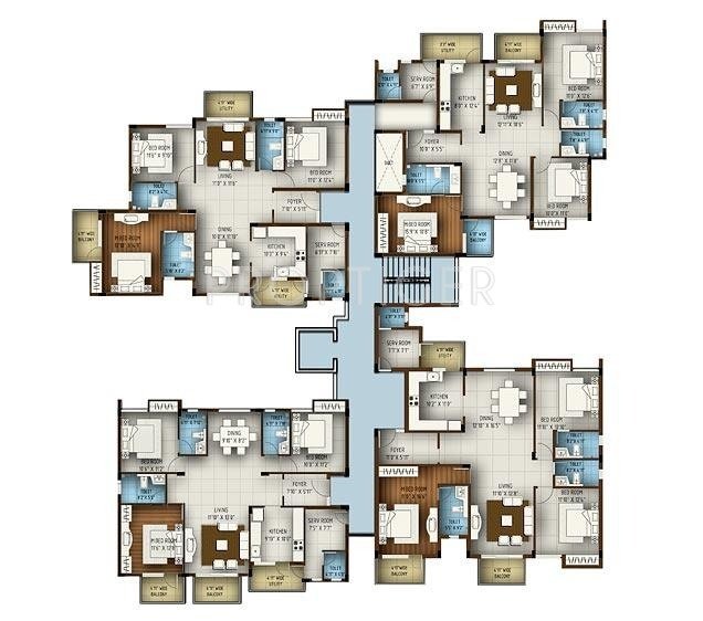 Images for Cluster Plan of Abhinav Projects Amara Courtyard