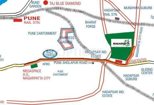  trillium Images for Location Plan of Magarpatta Trillium