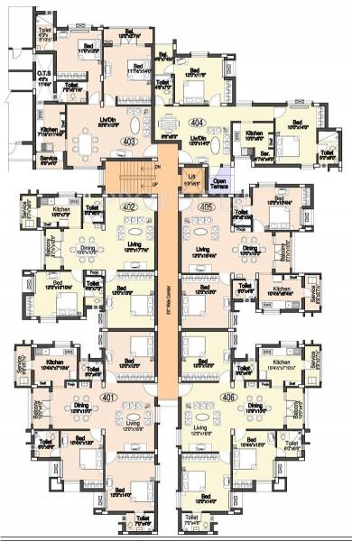 Images for Cluster Plan of Doshi Etopia II Images for Cluster Plan of Doshi Etopia II