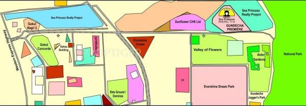 Sea Princess Realty Gundecha premiere Location Plan