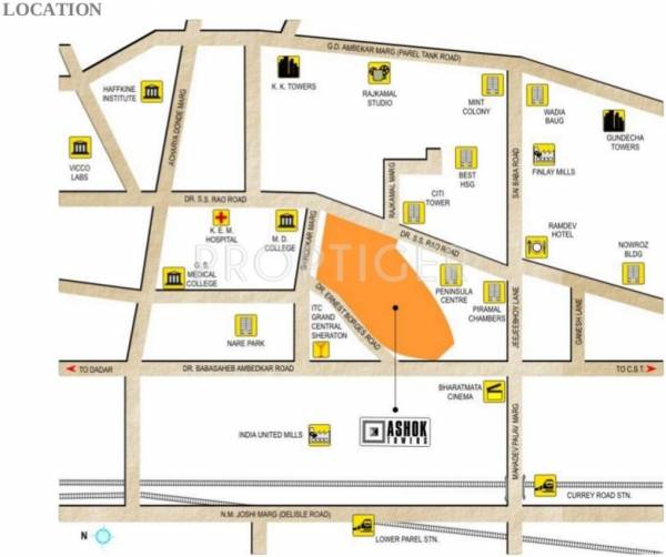 Images for Location Plan of Peninsula Land Ashok Towers