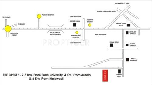  the-crest Images for Location Plan of Malpani The Crest