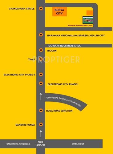 Images for Location Plan of Hoysala Wessex Residential Layout