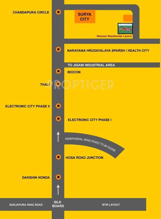 Images for Location Plan of Hoysala Wessex Residential Layout