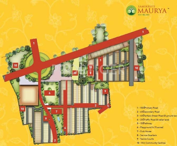 Samskruti Builders Maurya Site Plan