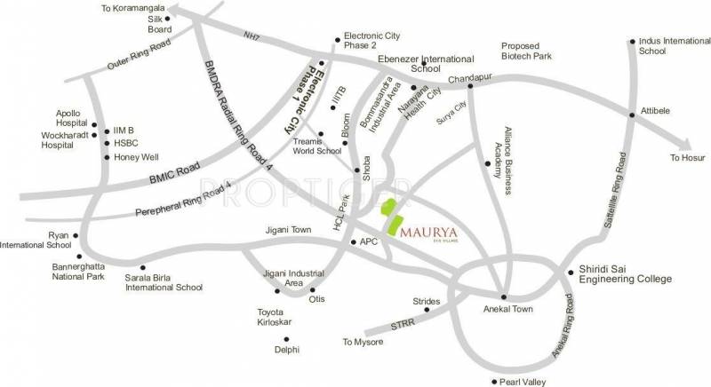 Samskruti Builders Maurya Location Plan