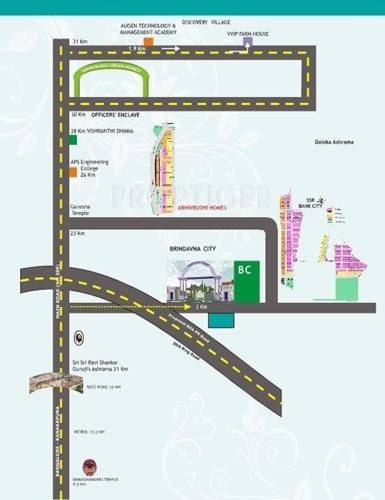 Images for Location Plan of Abhivrudhi Brindavana City