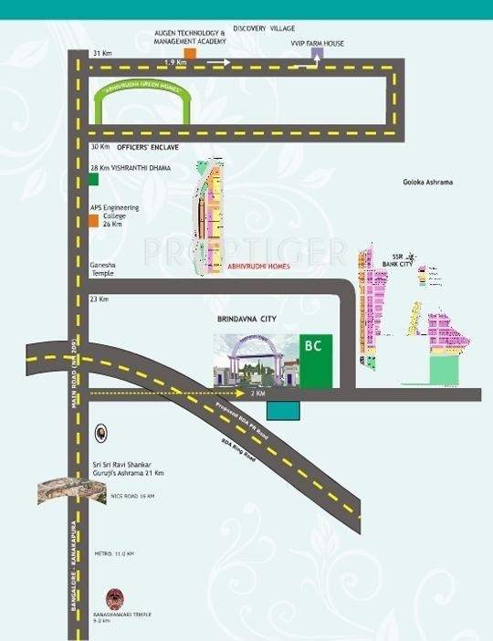 Images for Location Plan of Abhivrudhi Brindavana City