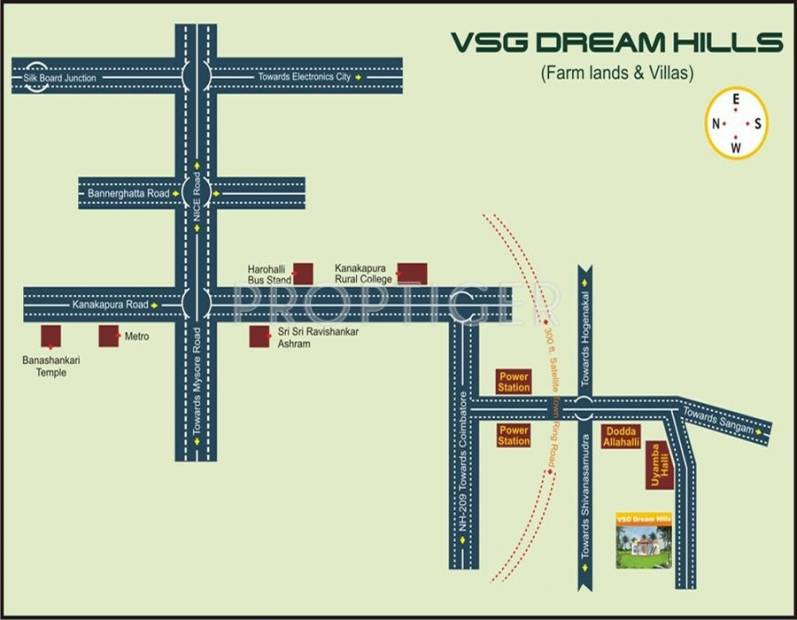 VSG Developers Dream Hills Location Plan
