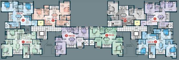  orchid Building I Cluster Plan