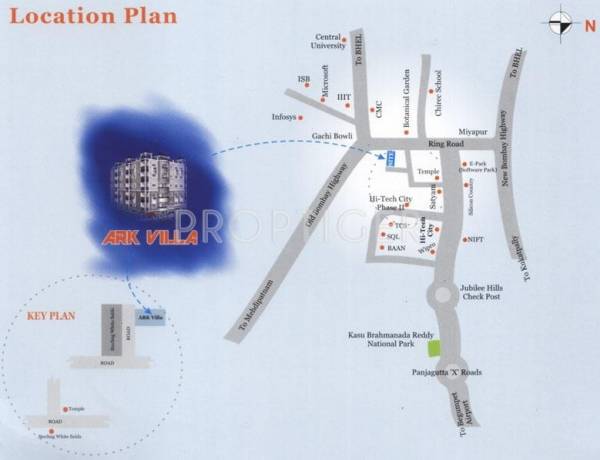 Srinilaya Ark Villa Location Plan