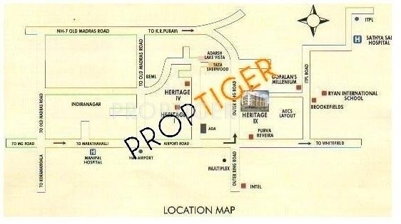 Akash Homes Heritage IX Location Plan