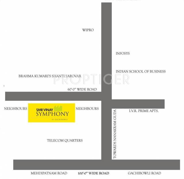  vinay-symphony Images for Location Plan of SMR Holdings Vinay Symphony
