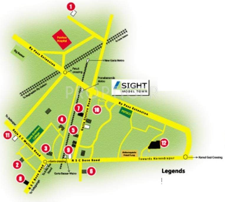 Images for Location Plan of Ganguly 4 Sight Model Town