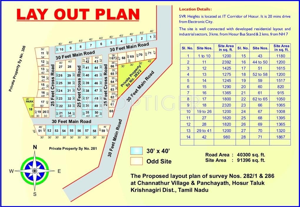 SVR Group SVR Heights Layout Plan