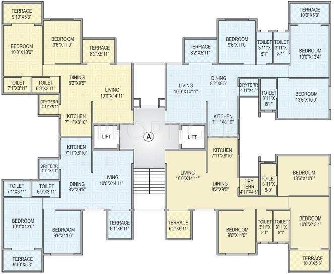 garden floraa Images for Cluster Plan of Aditya Builders Pune Garden Floraa