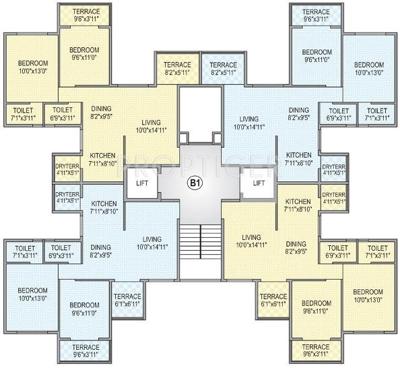  garden-floraa Images for Cluster Plan of Aditya Builders Pune Garden Floraa