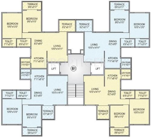  garden-floraa Images for Cluster Plan of Aditya Builders Pune Garden Floraa