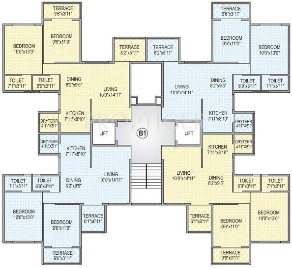 garden floraa Images for Cluster Plan of Aditya Builders Pune Garden Floraa