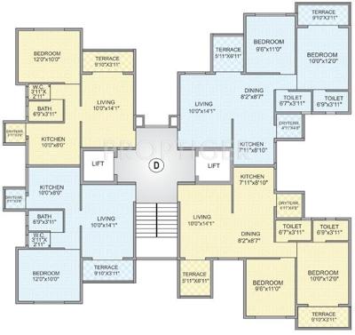 garden-floraa Images for Cluster Plan of Aditya Builders Pune Garden Floraa