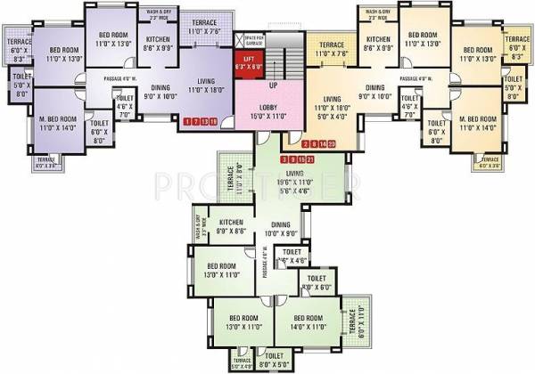 Images for Cluster Plan of GK Developers Dwarka Sai Paradise