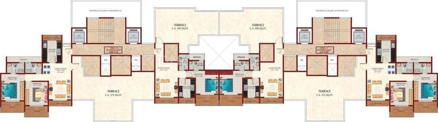  arham arcade Single Tower Cluster Plan
