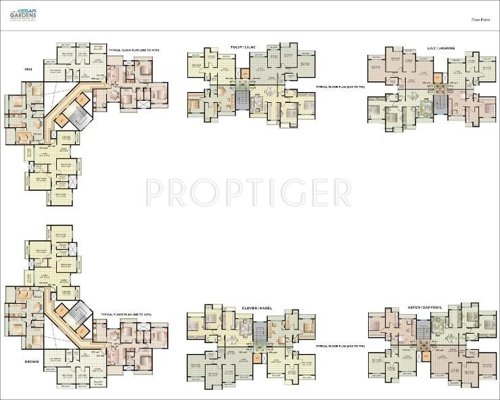  gardens Images for Cluster Plan of Kesar Gardens