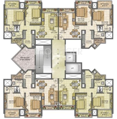  symphony Images for Cluster Plan of Kesar Symphony