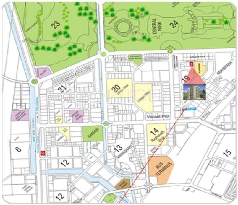  sai residency Images for Location Plan of Nisarg Sai Residency