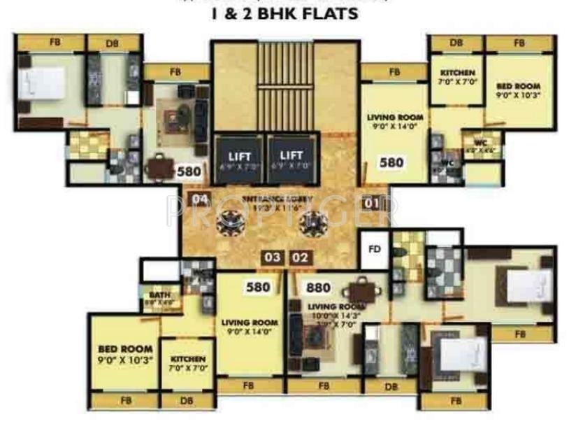  hex world Tower 1 Cluster Plan