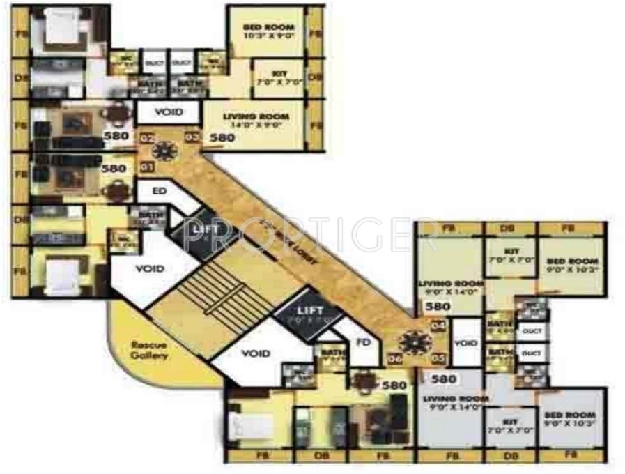  hex world Tower 2 Cluster Plan