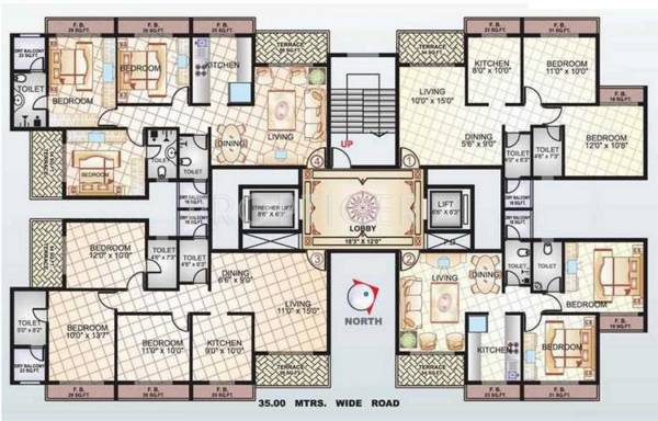 Images for Cluster Plan of Sai Manomay Apartments