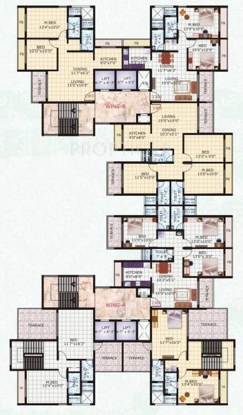  majestic Wing  A Cluster Plan