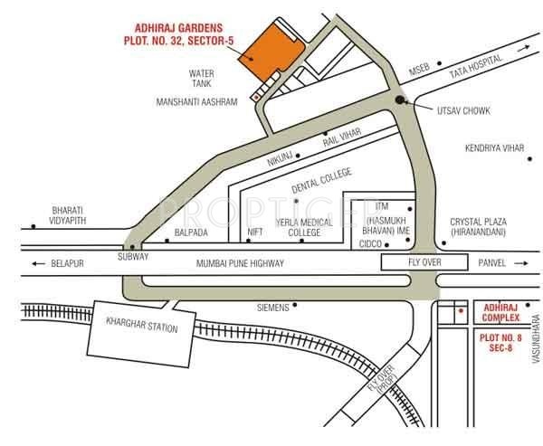 Images for Location Plan of Adhiraj Constructions Magnolia