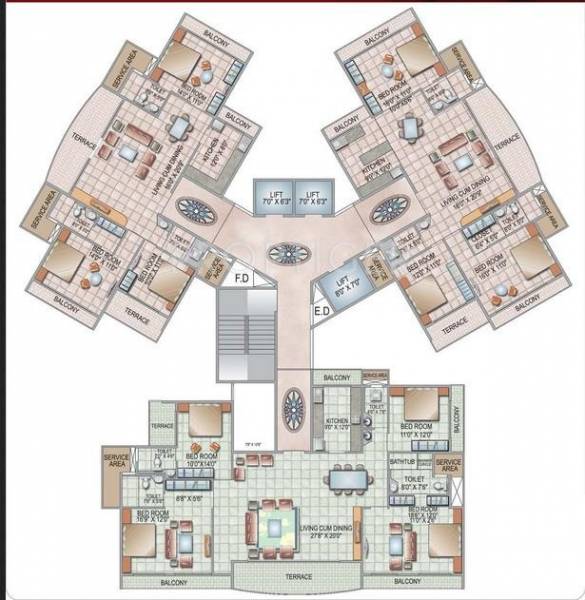 Images for Cluster Plan of Siddhi Grandeur